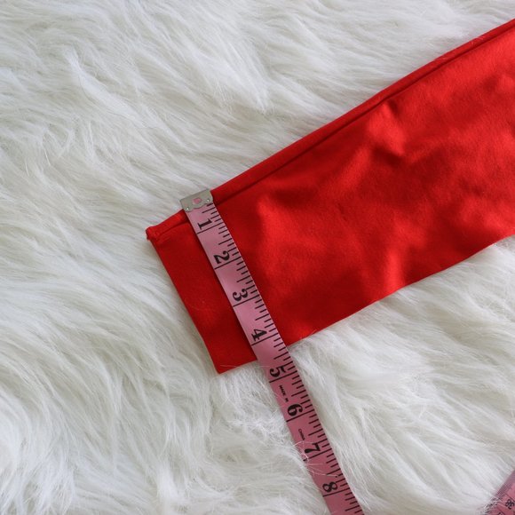 Sofra Bright Red Leggings - Free Size, NWT - Picture 8 of 8